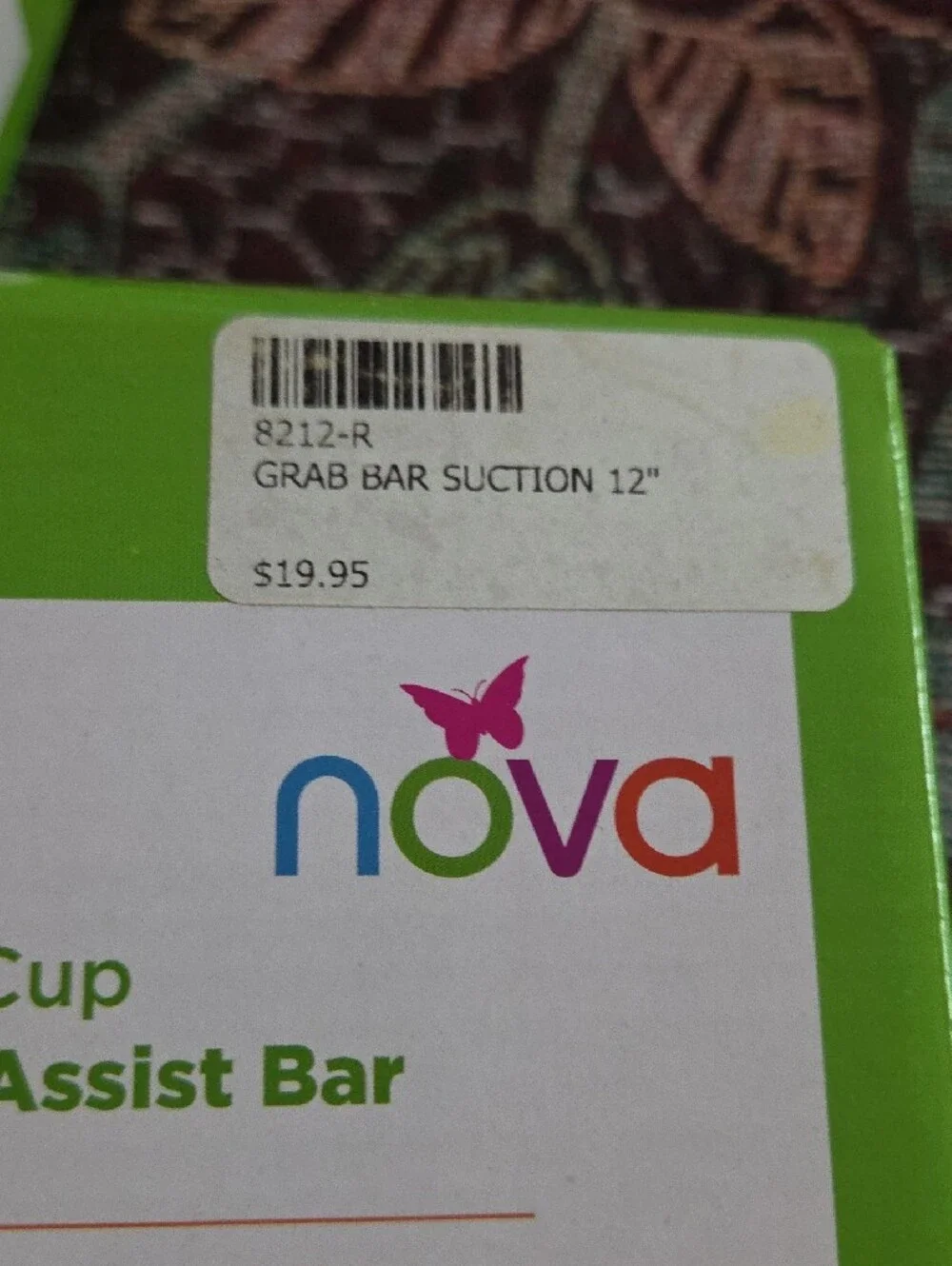 2 Nova White & Blue Suction Cup Balance Assist Bars